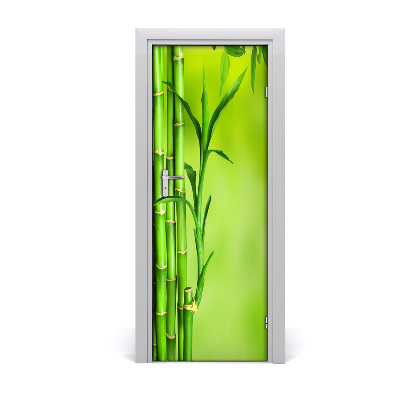 Tapet autocolant pentru uși Bambus