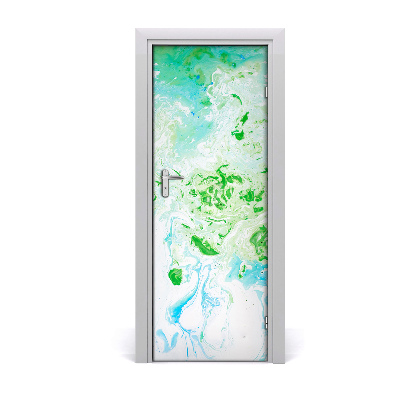 Autocolant uşă Pete verzi