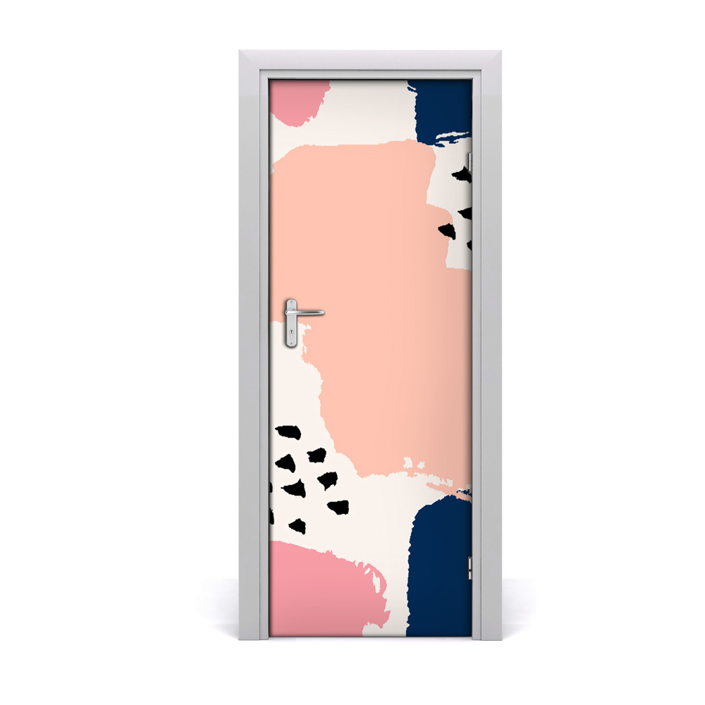 Autocolant pentru uși Fundal cu pete colorate