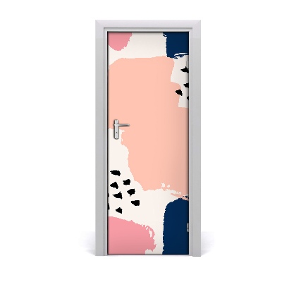 Autocolant pentru uși Fundal cu pete colorate