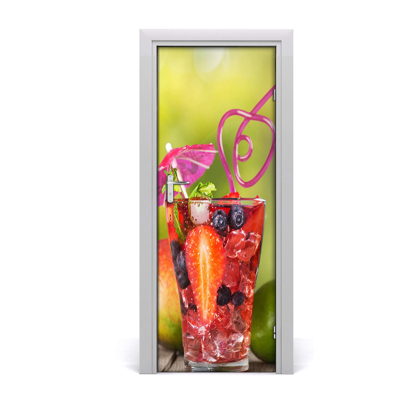 Autocolant de uşă Cocktail de fructe