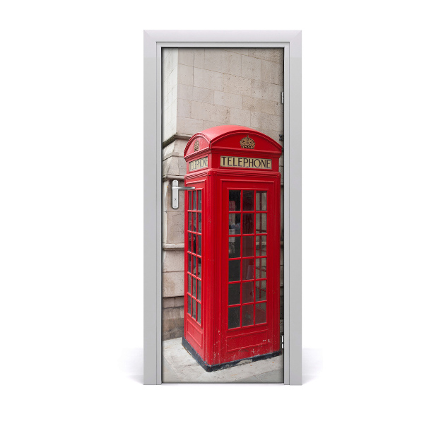 Autocolant de uşă Stand roșu din Londra