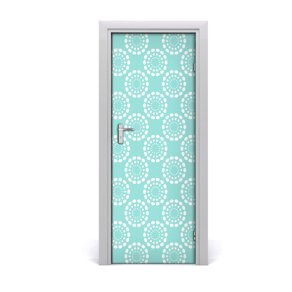 Autocolant uşă Fundal albastru geometric