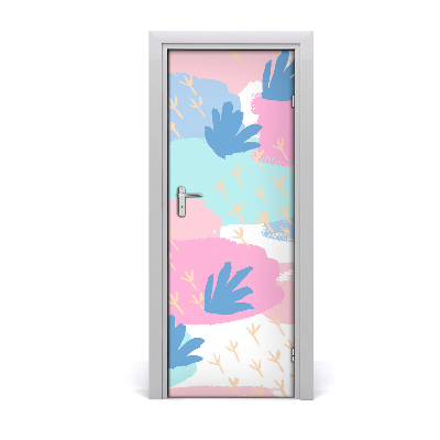 Tapet autocolant pentru uși Pete colorate