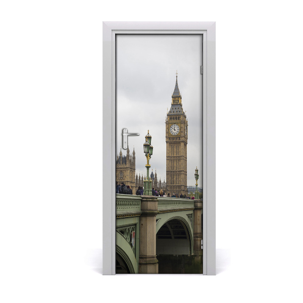 Autocolant uşă Podul Big Ben din Londra