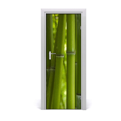 Autocolant pentru uși Pădure de bambus