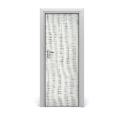 Tapet autocolant pentru uși Pânză albă