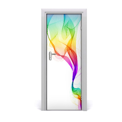 Autocolant pentru uși Abstracție colorată