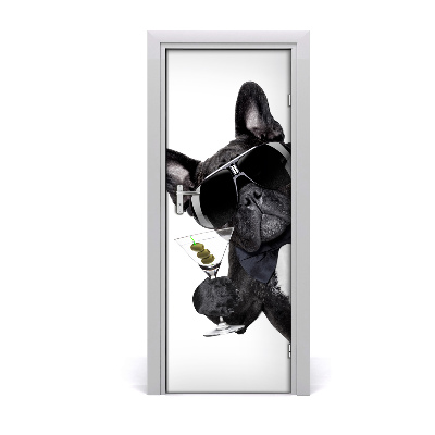 Autocolant uşă Piez în ochelari