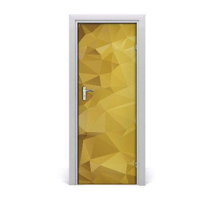 Autocolant de uși Fond galben
