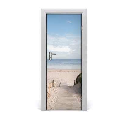 Autocolant uşă Drum spre plajă