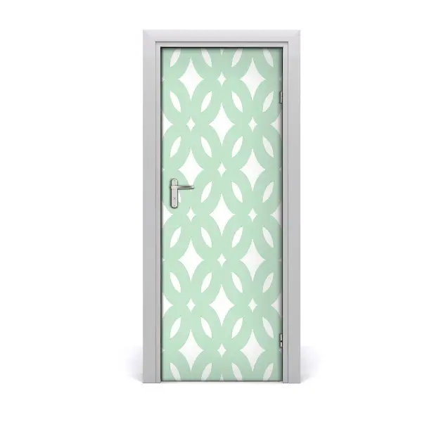 Autocolant uşă Fundal verde geometric