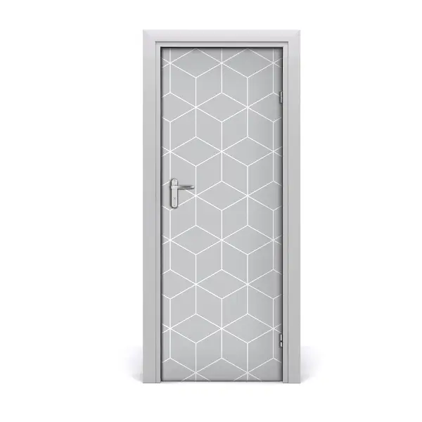 Tapet autocolant pentru uși Fundal cuburi geometrice