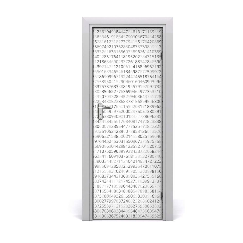 Autocolant pentru uși Numere și cifre