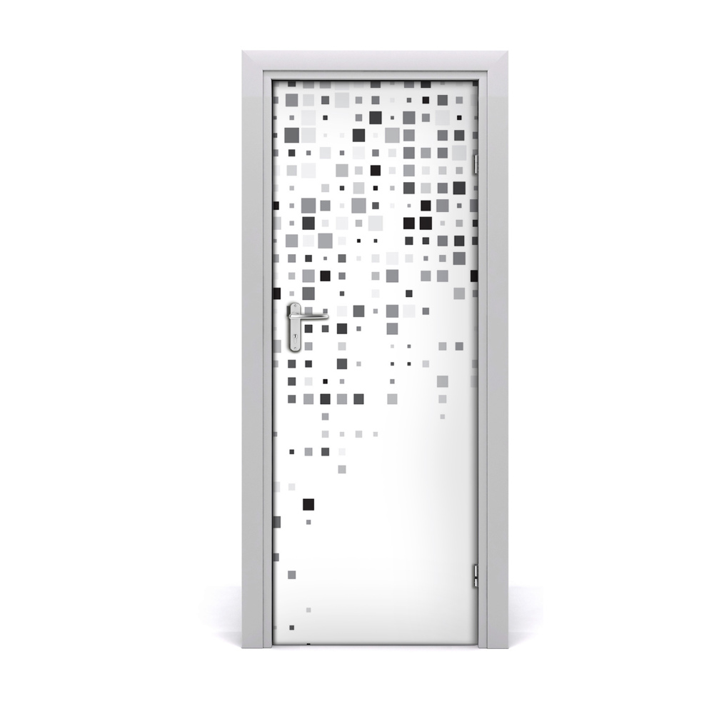 Autocolant uşă Fond pătrat