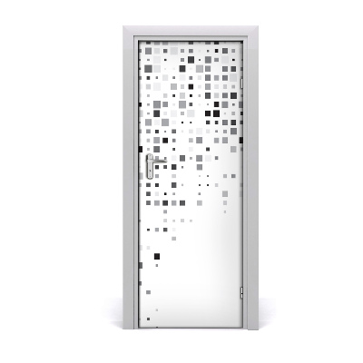 Autocolant uşă Fond pătrat