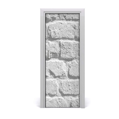 Autocolant pentru uși Prim-plan de zid de cărămidă