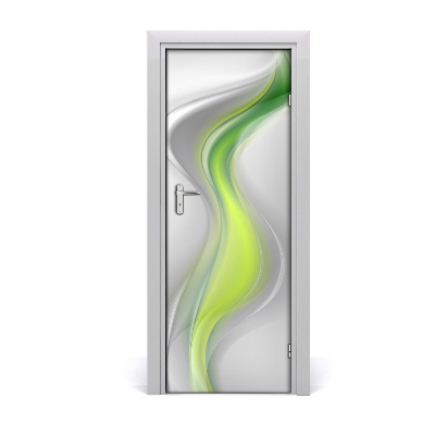 Autocolant pentru uși Abstractizare valuri