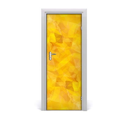 Autocolant de uși Triunghiuri abstracte