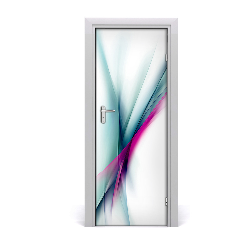 Autocolant uşă Abstracție valuri