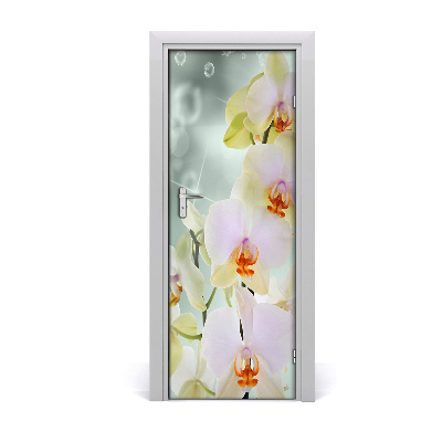 Autocolant de uși Floare de orhidee
