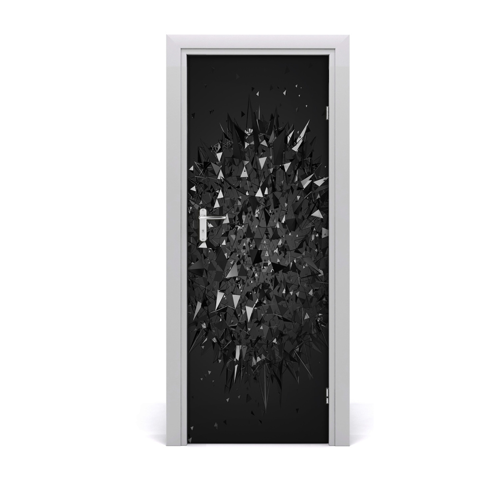 Tapet autocolant pentru uși 3D abstract