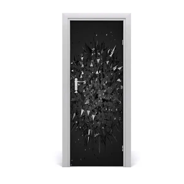 Tapet autocolant pentru uși 3D abstract