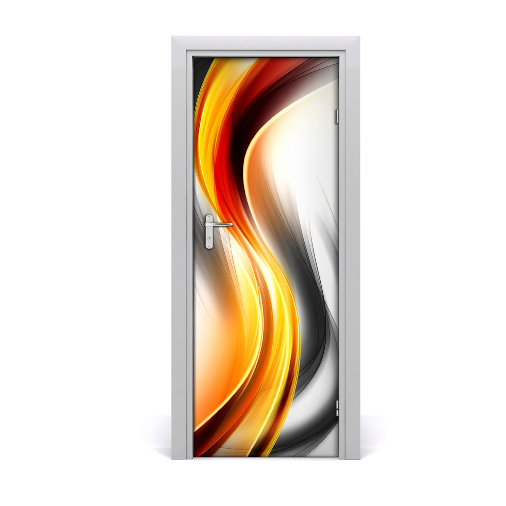 Autocolant de uşă Valuri abstracte