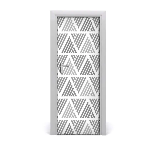 Autocolant de uşă Fundal triunghiuri geometrice