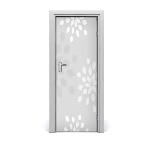 Autocolant pentru uși Model floral