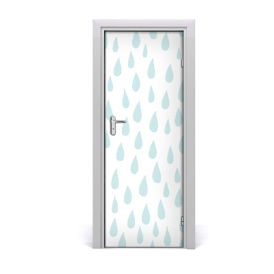 Tapet autocolant pentru uși Picături de apă