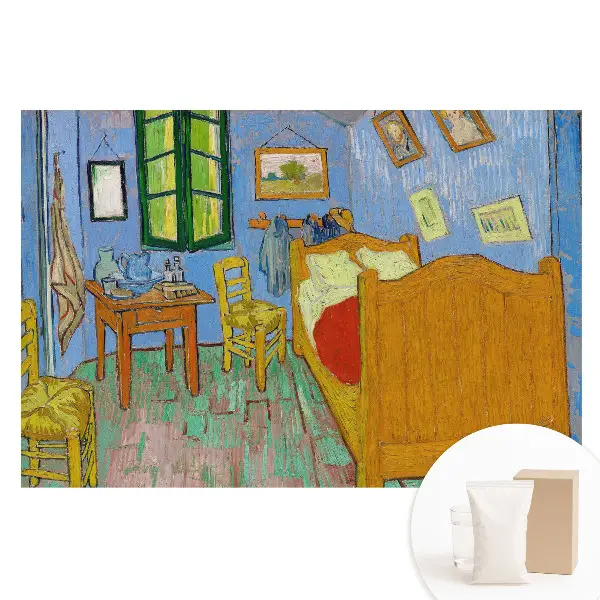 Tapet nețesut cu design de cameră rustică și mobilier din lemn