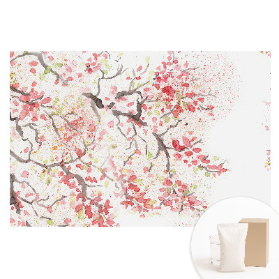 Tapet foto din material nețesut cu model floral în acuarelă