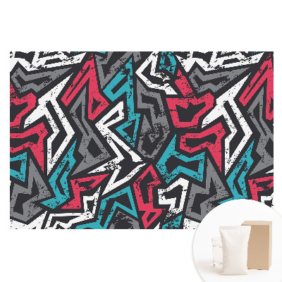 Tapet nețesut cu imprimeu geometric graffiti