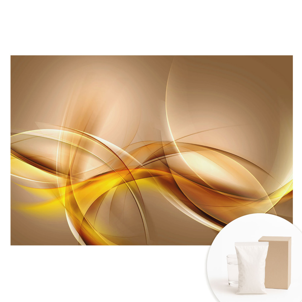 Tapet fotografic din material nețesut cu model abstract de curbe delicate