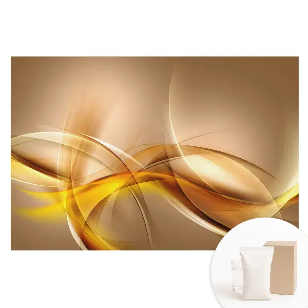 Tapet fotografic din material nețesut cu model abstract de curbe delicate