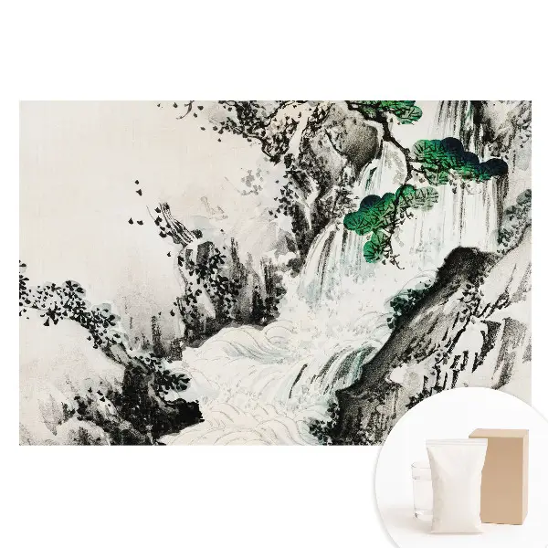 Fototapet din material nețesut cu peisaj oriental și cascade