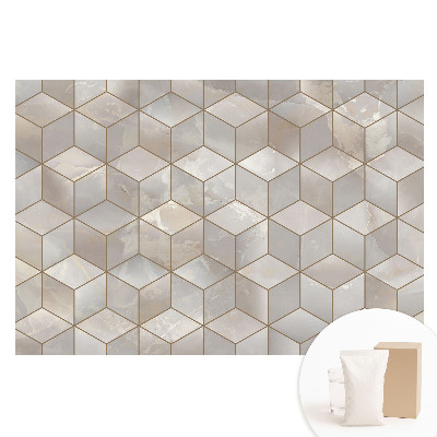 Tapet fotografic pe material nețesut Mozaic geometric modern în nuanțe de gri