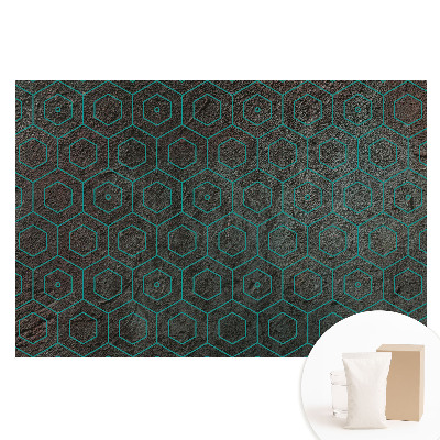 Tapet foto din material nețesut cu model geometric hexagonal modern