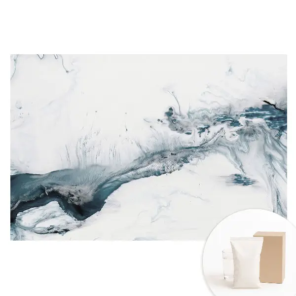 Tapet fotomural din material nețesut cu model abstract de pensulă și pete