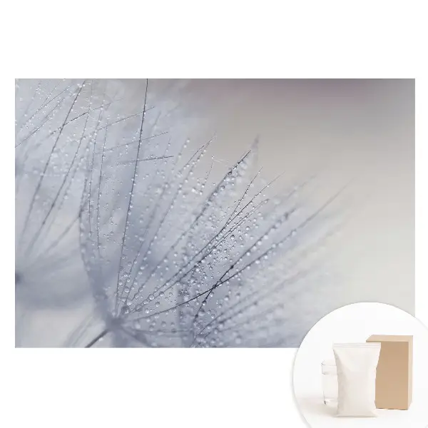 Tapet nețesut cu model de picături pe fibre de păpădie