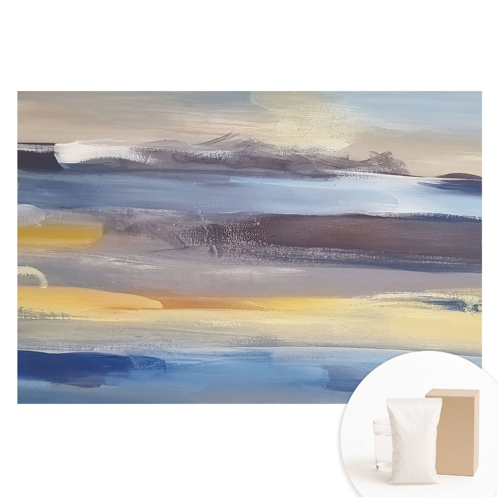 Fototapet din material nețesut cu imprimeu abstract în culori delicate