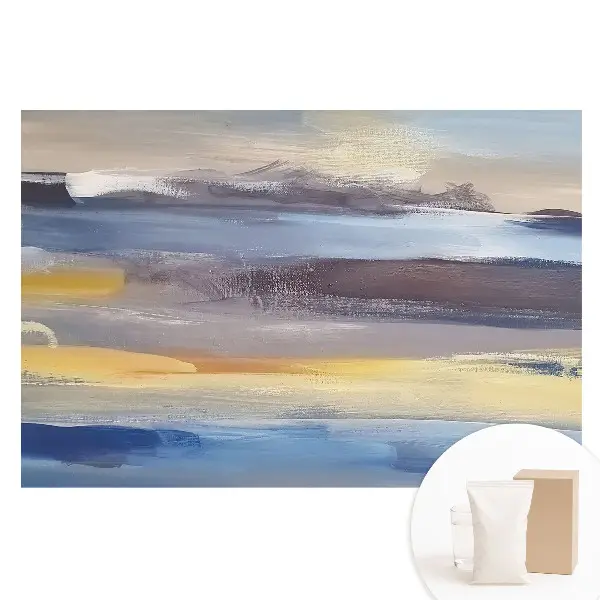 Fototapet din material nețesut cu imprimeu abstract în culori delicate