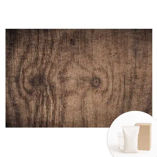 Tapet fotomural pe material nețesut cu textură rustică de lemn și compoziție clasică