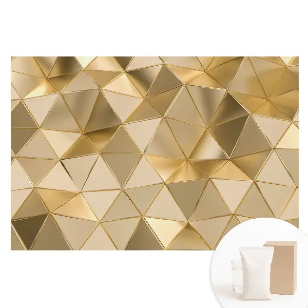 Tapet nețesut cu imprimeu cu triunghiuri geometrice