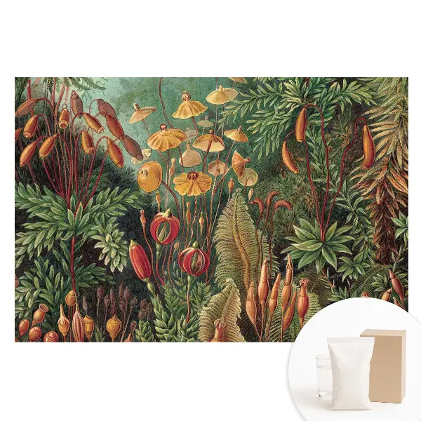 Tapet nețesut cu imprimeu vegetație exotică