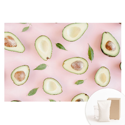 Tapet fotografic pe material nețesut Avocado pe fundal roz