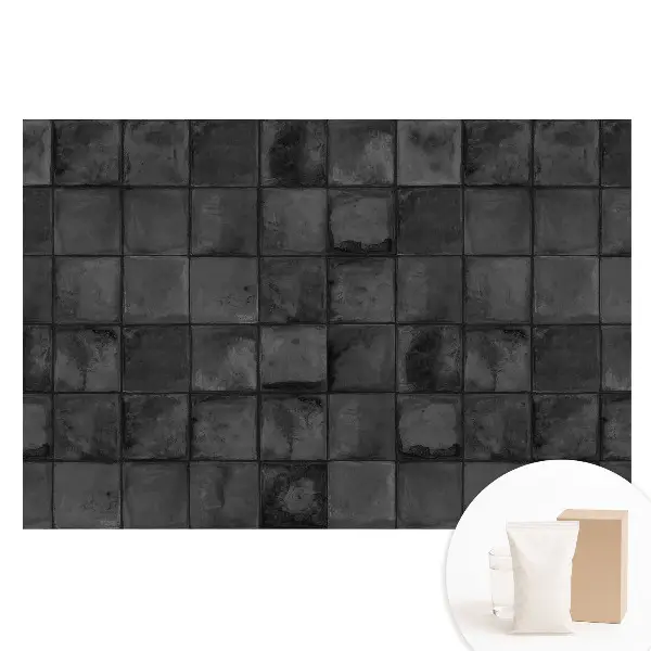 Fototapet nețesut cu model geometric din plăci dreptunghiulare gri