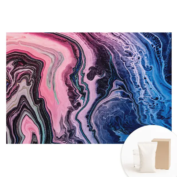 Tapet nețesut cu design abstract în culori energice