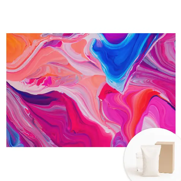 Tapet nețesut cu imprimeu abstracție colorată a mișcării